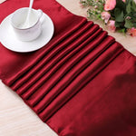 Nappe en satin pour décoration de table, fête à la maison, mariage, décoration de Noël, 30X275CM