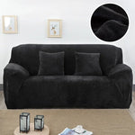 Housse de canapé en tissu peluche épaisse, housse élastique pour canapé, ne comprend pas la housse de coussin, 1 place 90-140cm, 2 places 145-185cm, 3 places 190-230cm, 4 places 230-300cm