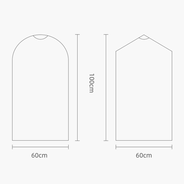100 Pcs Housse Anti-Poussière Jetable Transparente pour Vêtements, 55x80cm PP 4 Fils, 60x90cm PP 4 Fils, 60x100cm PP 4 Fils, 55x80cm PE Épais 6 Fils, 60x90cm PE Épais 6 Fils, 60x100cm PE Épais 6 Fils, 60x110cm PP 4 Fils, 60x110cm PE Épais 6 Fils...