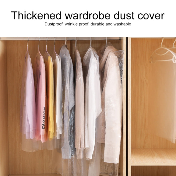 100 Pcs Housse Anti-Poussière Jetable Transparente pour Vêtements, 55x80cm PP 4 Fils, 60x90cm PP 4 Fils, 60x100cm PP 4 Fils, 55x80cm PE Épais 6 Fils, 60x90cm PE Épais 6 Fils, 60x100cm PE Épais 6 Fils, 60x110cm PP 4 Fils, 60x110cm PE Épais 6 Fils...