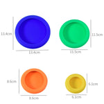3 ensembles de 4 couvercles en silicone multifonctions pour fruits et légumes, hermétiques et extensibles, livraison en couleur aléatoire, couvercle frais en silicone