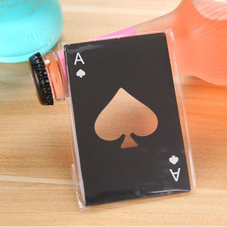 2 pièces décapsuleur en acier inoxydable, jeu de cartes à jouer, pique, décapsuleur de bouteille de soda