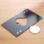 2 pièces décapsuleur en acier inoxydable, jeu de cartes à jouer, pique, décapsuleur de bouteille de soda