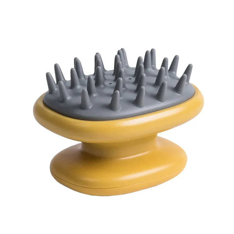 Peigne à shampoing ménager, peigne de massage en silicone, brosse à cheveux portable anti-pellicules