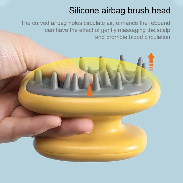 Peigne à shampoing ménager, peigne de massage en silicone, brosse à cheveux portable anti-pellicules