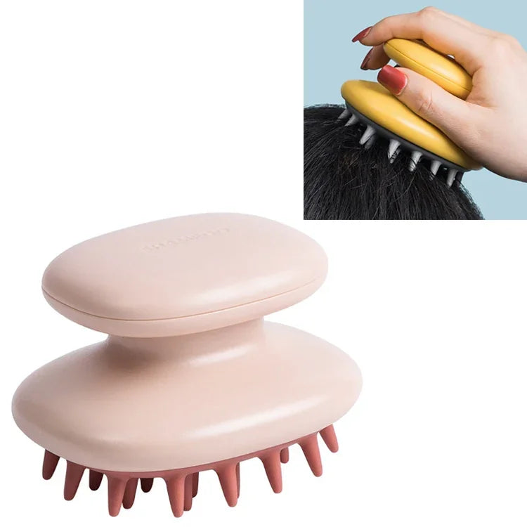 Peigne à shampoing ménager, peigne de massage en silicone, brosse à cheveux portable anti-pellicules