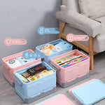 Boîte de rangement pliable en plastique pour voiture, pour livres et fournitures scolaires, tailles L, XL