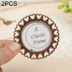 2 cadres photo créatifs en métal vintage, faon, citrouille, clôture, papillon rond, Paris, porte-clés cœur, porte-clés carré, ovale, carré dentelle, amour rond, papillon carré, cœur dentelle, carré doré, carré gris