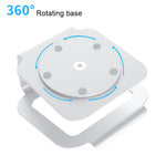 Support de Refroidissement Réglable en Hauteur en Alliage d'Aluminium pour Ordinateur Portable, Support Ergonomique Rotatif à 360° pour Ordinateur Portable 10-17 pouces pour MacBook Air Pro, Rotation à 360°