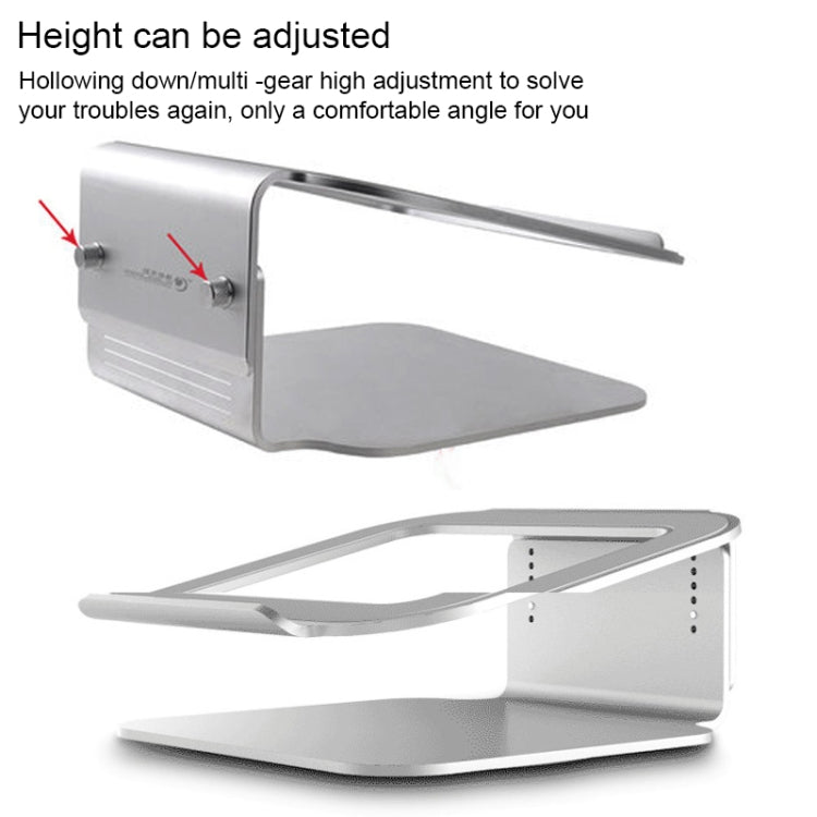 Support de Refroidissement Réglable en Hauteur en Alliage d'Aluminium pour Ordinateur Portable, Support Ergonomique Rotatif à 360° pour Ordinateur Portable 10-17 pouces pour MacBook Air Pro, Rotation à 360°