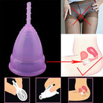 3PCS Reusable Soft Cup Medical Grade Silicone Menstrual Cup, Large, Small