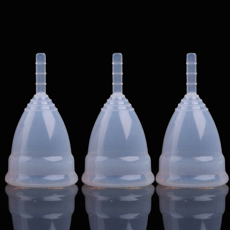 3PCS Reusable Soft Cup Medical Grade Silicone Menstrual Cup, Large, Small