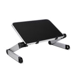 Support d'ordinateur portable pliant en alliage d'aluminium avec réglage universel à 360 degrés