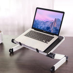 Support d'ordinateur portable pliant en alliage d'aluminium avec réglage universel à 360 degrés