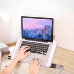 Support d'ordinateur portable pliant en alliage d'aluminium avec réglage universel à 360 degrés