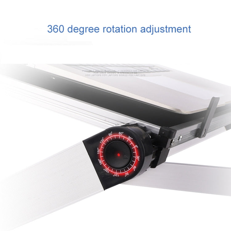 Support d'ordinateur portable pliant en alliage d'aluminium avec réglage universel à 360 degrés