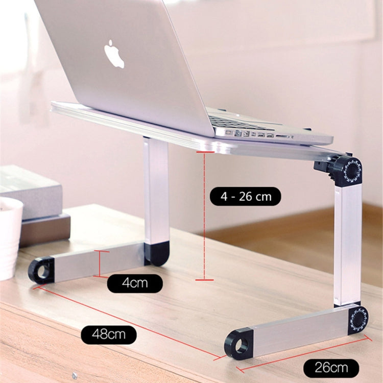 Support d'ordinateur portable pliant en alliage d'aluminium avec réglage universel à 360 degrés