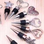 Metal Special Shape Wine Stopper, Starfish Red Bronze Shape, Starfish Silver Shape, Alphabet Red Bronze Shape, Alphabet Silver Shape, Heart to Heart Red Bronze Shape, Heart to Heart Silver Shape, Ring Shape, True Love Shape, Heart of Fujiro Shape