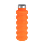 Bouteille d'eau portable en silicone, pliable et rétractable, pour café, voyage en extérieur, sport, capacité : 500 ml, Gris, Orange, Bleu, Violet