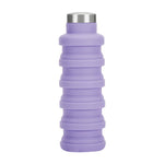 Bouteille d'eau portable en silicone, pliable et rétractable, pour café, voyage en extérieur, sport, capacité : 500 ml, Gris, Orange, Bleu, Violet