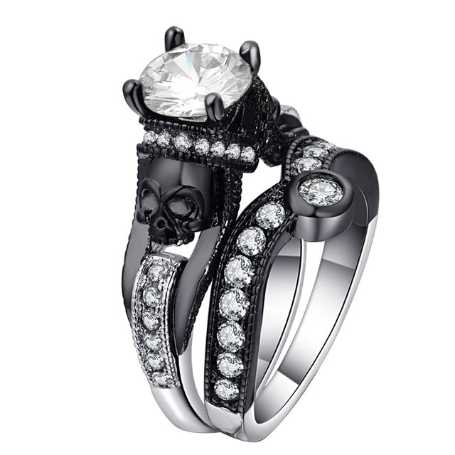 Bague Tête de Mort Style Punk Bijoux Fantaisie, 7