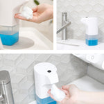 Distributeur de savon mural automatique à induction en mousse, modèles à piles, rechargeable par pulvérisation