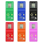 Console de jeu portable classique Tetris en briques, 7 jeux intégrés, couleurs aléatoires, jeu de briques portable