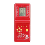 Console de jeu portable classique Tetris en briques, 7 jeux intégrés, couleurs aléatoires, jeu de briques portable
