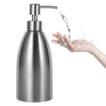 Distributeur de Savon en Acier Inoxydable de 500 ml, Distributeur de Savon de 500 ml pour Cuisine, Salle de Bain, Shampoing, Bouteille de Détergent