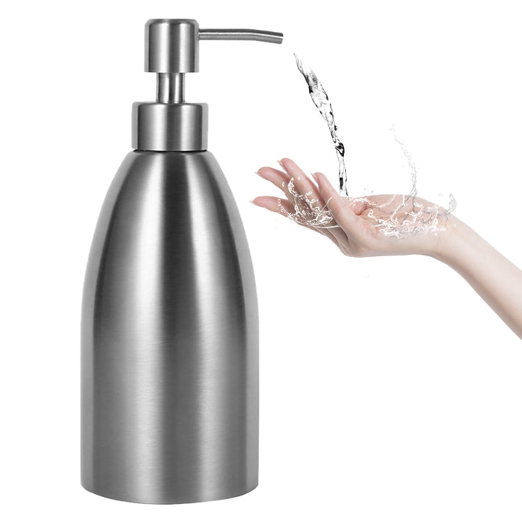 Distributeur de Savon en Acier Inoxydable de 500 ml, Distributeur de Savon de 500 ml pour Cuisine, Salle de Bain, Shampoing, Bouteille de Détergent