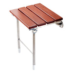 Chaise de douche relaxante murale pliante en bois Siège solide, Chaise solide pliante