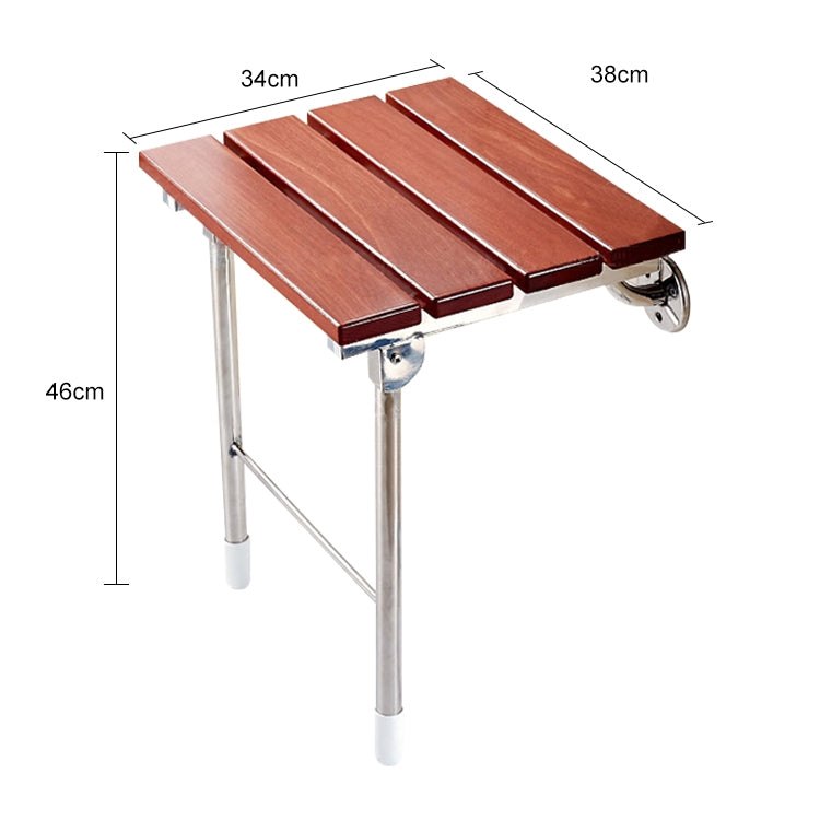 Chaise de douche relaxante murale pliante en bois Siège solide, Chaise solide pliante
