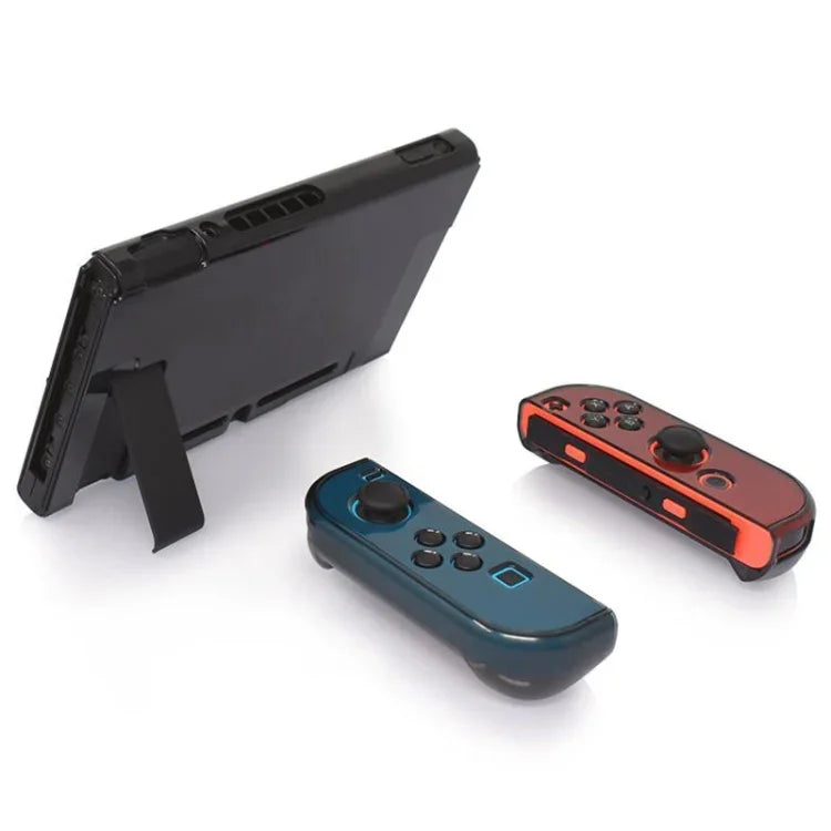 Étui de protection rigide en polycarbonate pour Nintendo Switch (NS) - Coque détachable en plastique transparent - Accessoires pour manettes de console