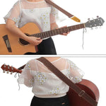 Sangle de guitare en coton et lin avec clous, bandoulière diagonale, accessoires pour instruments de musique