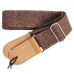 Sangle de guitare en coton et lin avec clous, bandoulière diagonale, accessoires pour instruments de musique