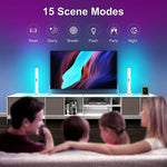 2 pièces/boîte Lampe d'ambiance de bureau RGB pour captation du rythme musical, Bluetooth, WiFi