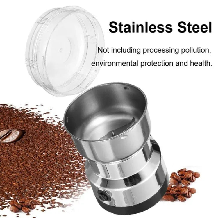 Moulin à café multifonctionnel avec prise UE, en acier inoxydable, pour herbes/épices/noix/grains/grains de café, moulin à café, prise UE
