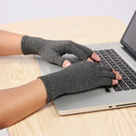Une paire de gants de sport respirants à demi-doigts pour la rééducation et l'arthrite, Gris S, Fibre noire S, Distribution gris chanvre S, Gris M, Fibre noire M, Distribution gris chanvre M, Gris L, Fibre noire L, Distribution gris chanvre L