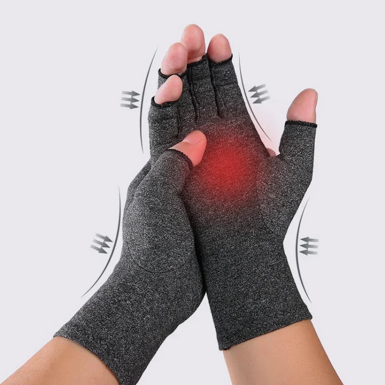 Une paire de gants de sport respirants à demi-doigts pour la rééducation et l'arthrite, Gris S, Fibre noire S, Distribution gris chanvre S, Gris M, Fibre noire M, Distribution gris chanvre M, Gris L, Fibre noire L, Distribution gris chanvre L