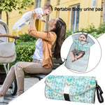 Tapis à langer bébé portable pliable imperméable coussin d'allaitement, Taille unique