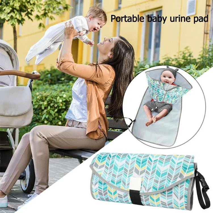 Tapis à langer bébé portable pliable imperméable coussin d'allaitement, Taille unique