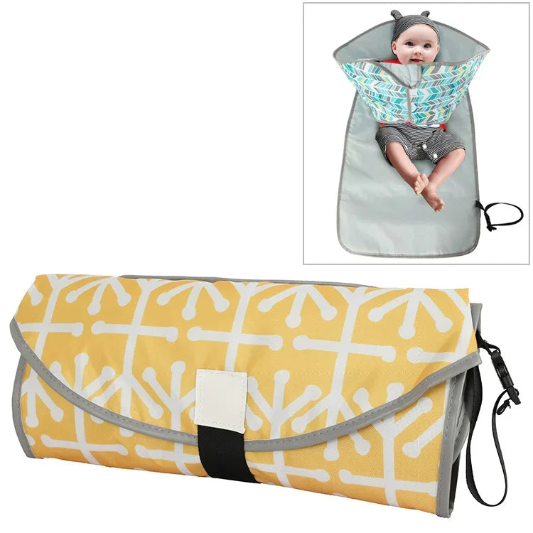 Tapis à langer bébé portable pliable imperméable coussin d'allaitement, Taille unique