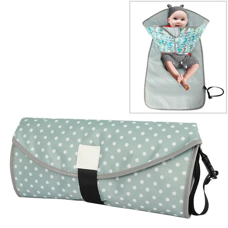 Tapis à langer bébé portable pliable imperméable coussin d'allaitement, Taille unique