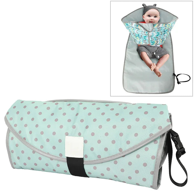 Tapis à langer bébé portable pliable imperméable coussin d'allaitement, Taille unique