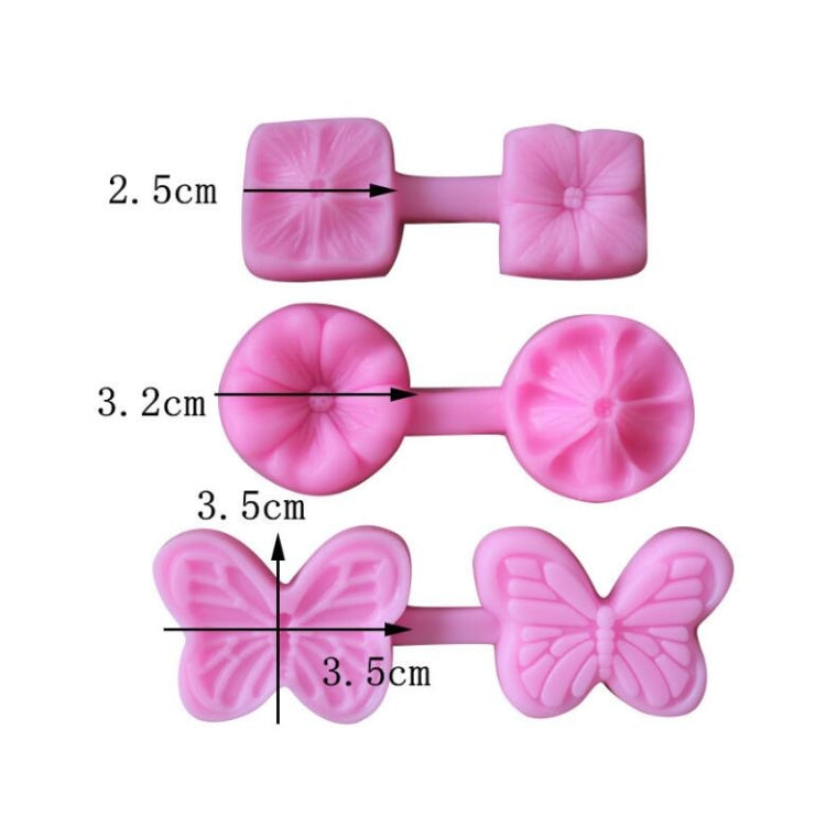 2 moules en silicone texture fleur pétale grain route trèfle à quatre feuilles deux pièces pressées outil d'argile ultra-légère et d'argile molle