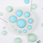 Moule à gâteau rond en silicone pour décoration de cuisson, outil à chocolat, silicone rond (gris), silicone rond (rose)