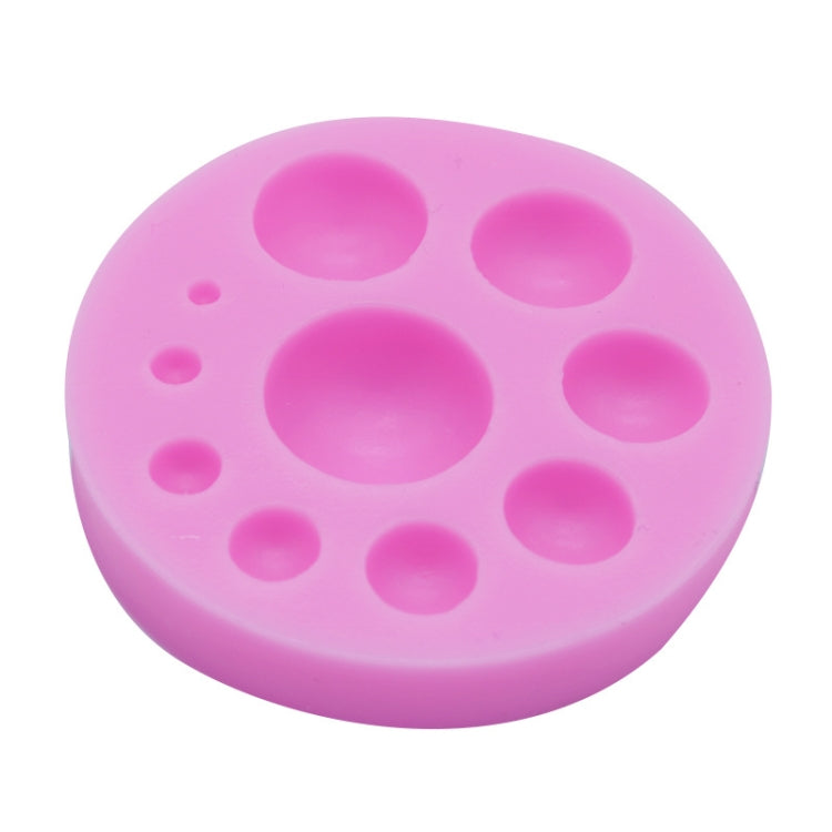 Moule à gâteau rond en silicone pour décoration de cuisson, outil à chocolat, silicone rond (gris), silicone rond (rose)