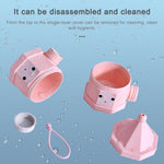 Boîte à poudre de lait portable extérieure détachable à couches pour bébé, boîte scellée à poudre de lait, 3 compartiments, 4 compartiments