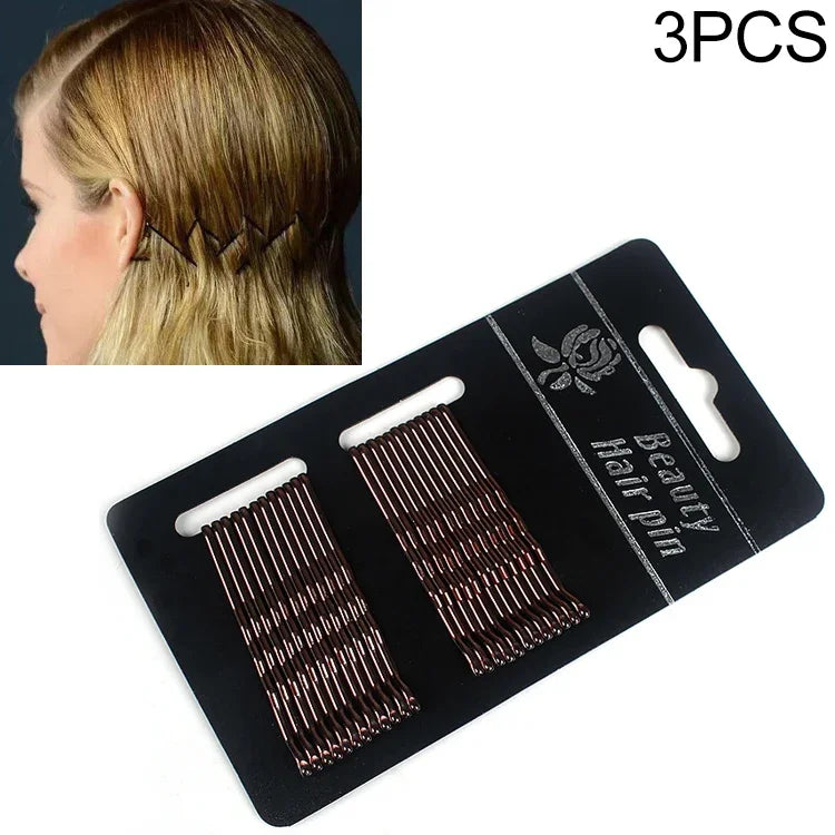 3 Pinces à cheveux barrettes noires et dorées pour femmes, accessoires pour cheveux