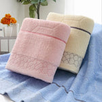 Serviette de bain jacquard épaisse pour adulte, Taille : 70 x 140cm